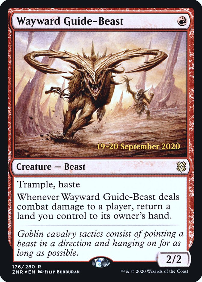 Wayward Guide-Beast [Zendikar Rising Prerelease Promos] | Exor Games Truro