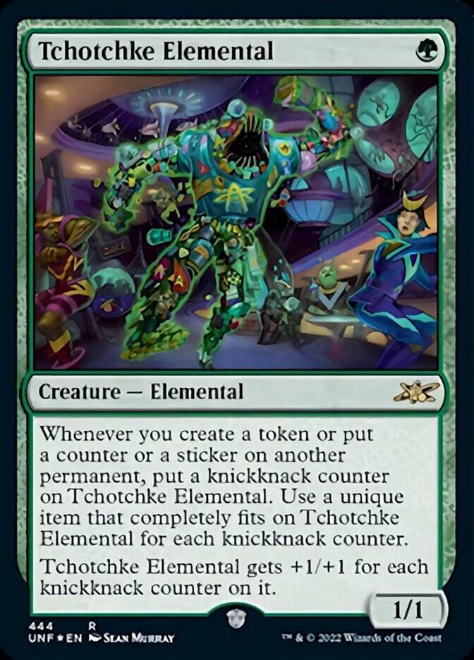 Tchotchke Elemental (Galaxy Foil) [Unfinity] | Exor Games Truro