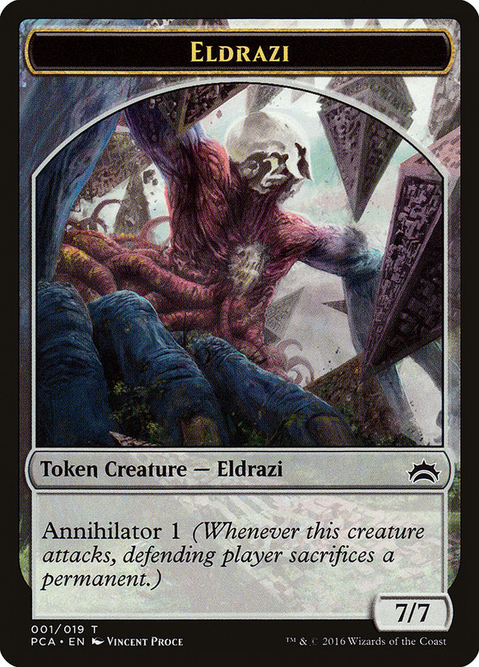 Eldrazi Spawn (004) // Eldrazi Double-Sided Token [Planechase Anthology Tokens] | Exor Games Truro