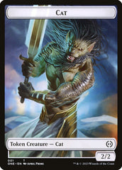 Phyrexian Goblin // Cat Double-Sided Token [Phyrexia: All Will Be One Tokens] | Exor Games Truro