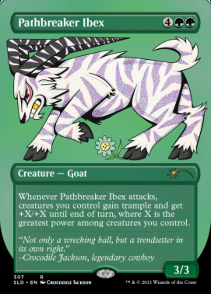 Pathbreaker Ibex (Borderless) (Foil Etched) [Secret Lair Drop Series] | Exor Games Truro