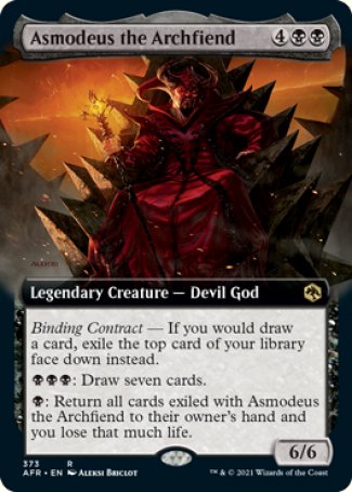 Asmodeus the Archfiend (Extended Art) [Dungeons & Dragons: Adventures in the Forgotten Realms] | Exor Games Truro