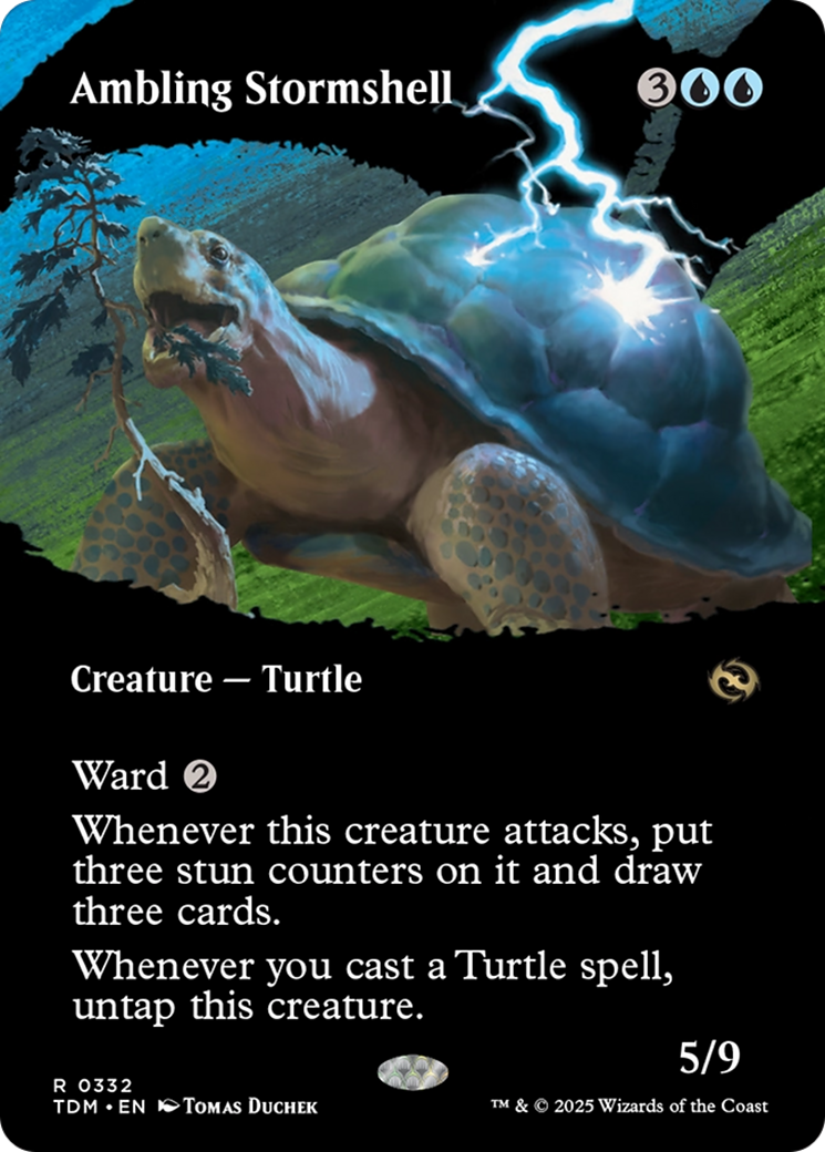 Ambling Stormshell (Borderless) [Tarkir: Dragonstorm] | Exor Games Truro