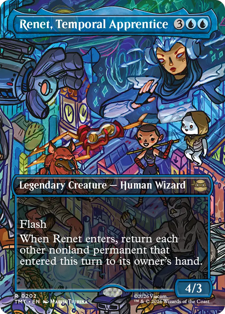 Renet, Temporal Apprentice (Borderless) [Teenage Mutant Ninja Turtles] | Exor Games Truro