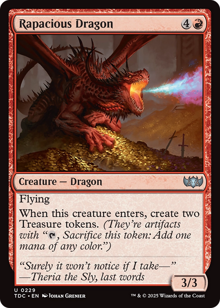 Rapacious Dragon [Tarkir: Dragonstorm Commander] | Exor Games Truro