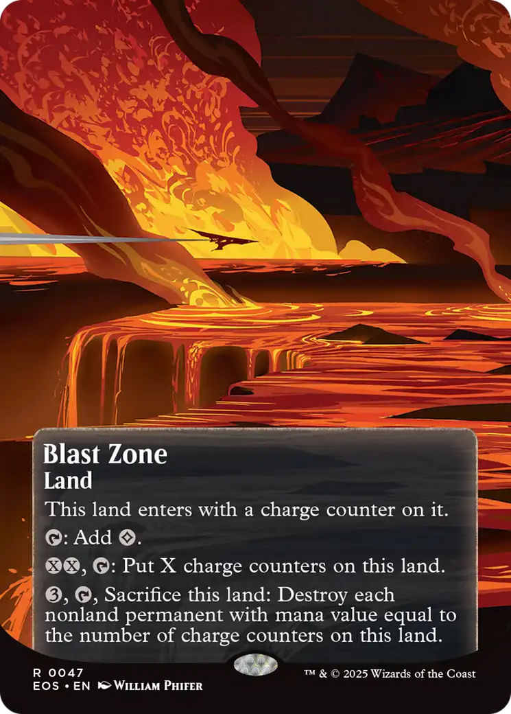 Blast Zone (0047) (Borderless) [Edge of Eternities: Stellar Sights] | Exor Games Truro