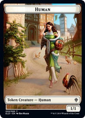 Human // Beast Double-Sided Token [Challenger Decks 2021 Tokens] | Exor Games Truro