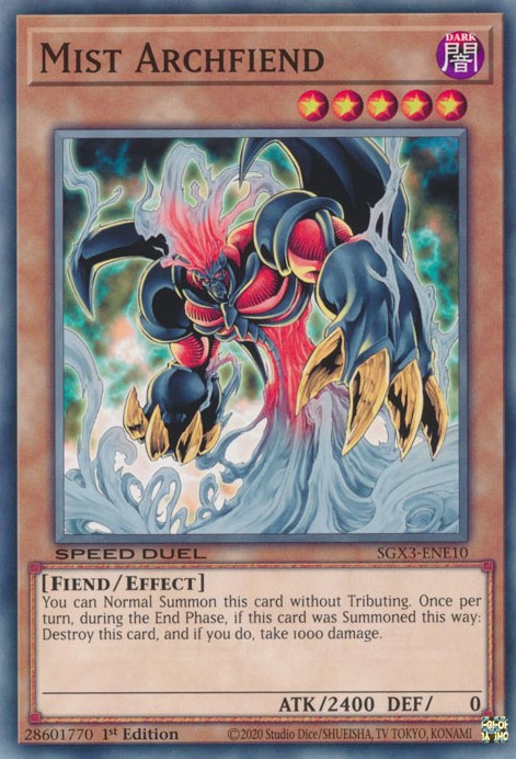 Mist Archfiend [SGX3-ENE10] Common | Exor Games Truro