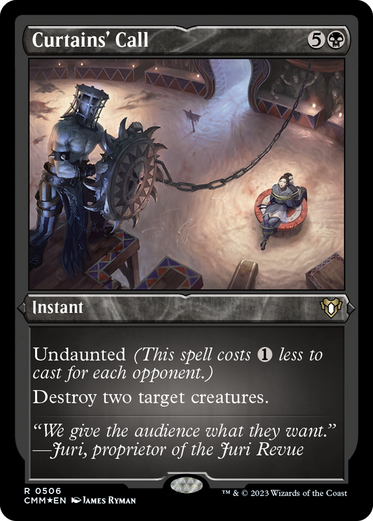 Curtains' Call (Foil Etched) [Commander Masters] | Exor Games Truro