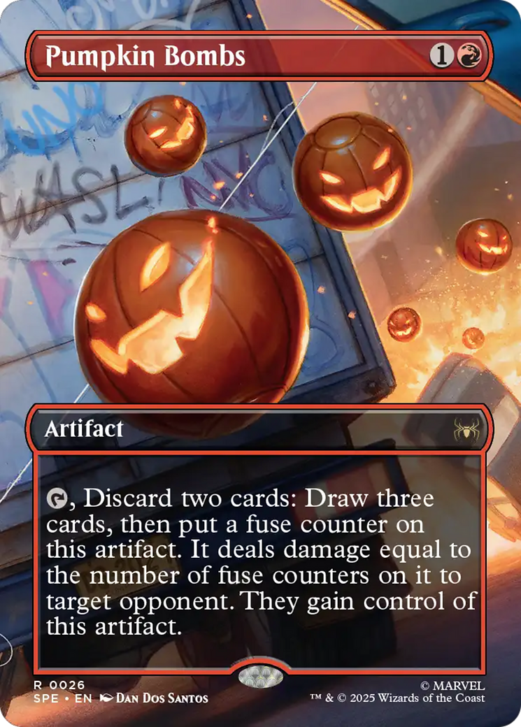 Pumpkin Bombs (Borderless) [Marvel's Spider-Man: Eternal-Legal] | Exor Games Truro