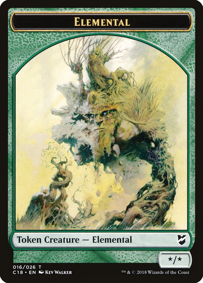 Elemental Token [Commander 2018 Tokens] | Exor Games Truro