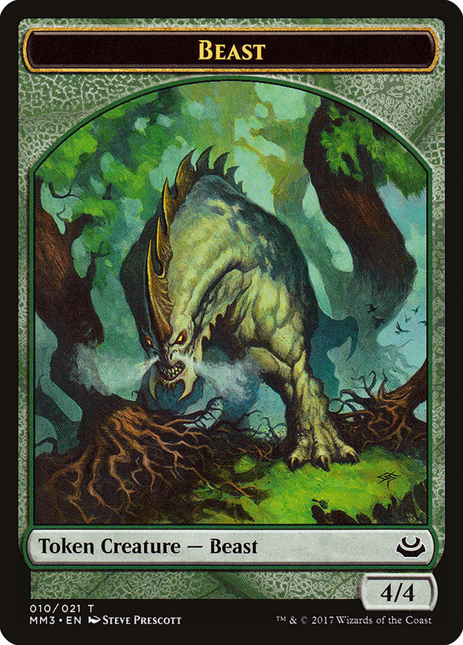 Beast Token (010/021) [Modern Masters 2017 Tokens] | Exor Games Truro