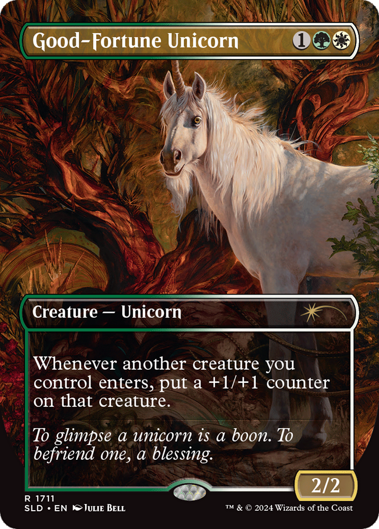 Good-Fortune Unicorn (Rainbow Foil) [Secret Lair Drop Series] | Exor Games Truro