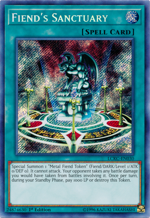Fiend's Sanctuary [LCKC-EN030] Secret Rare | Exor Games Truro