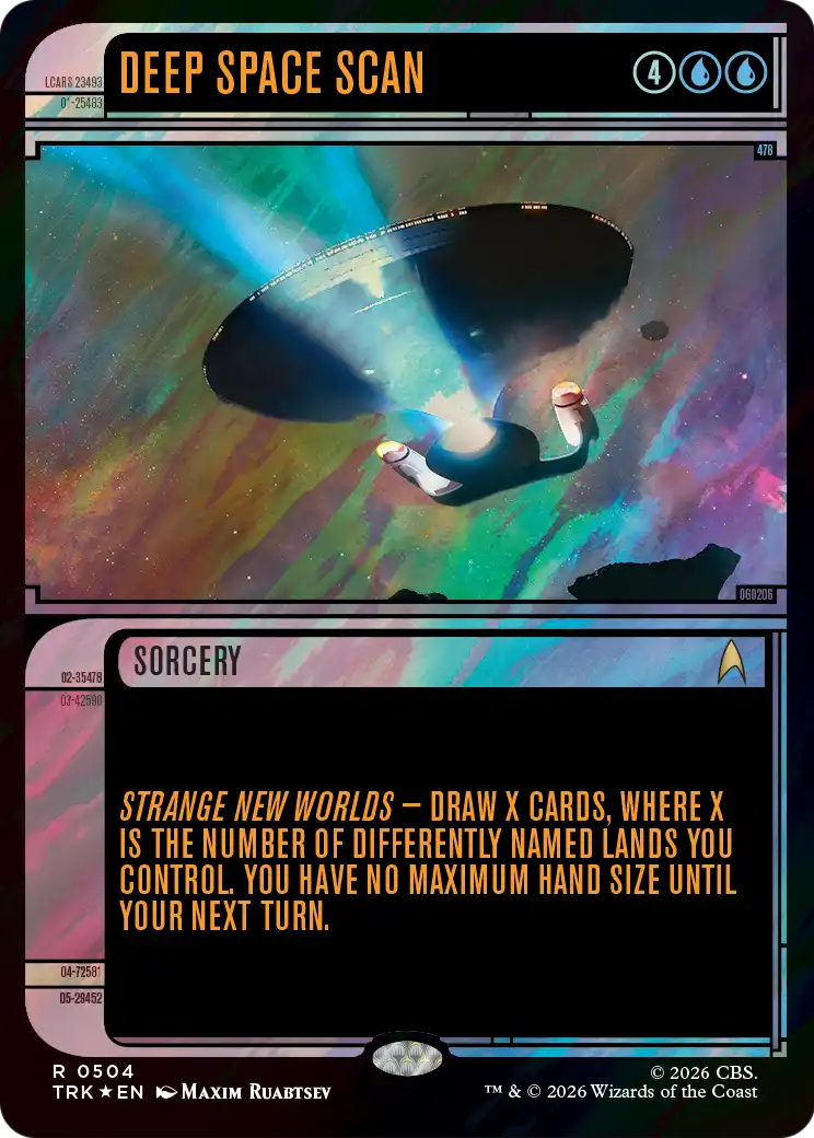 Deep Space Scan (Showcase) (Surge Foil) [Star Trek] | Exor Games Truro