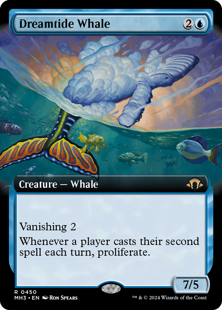 Dreamtide Whale (Extended Art) [Modern Horizons 3] | Exor Games Truro