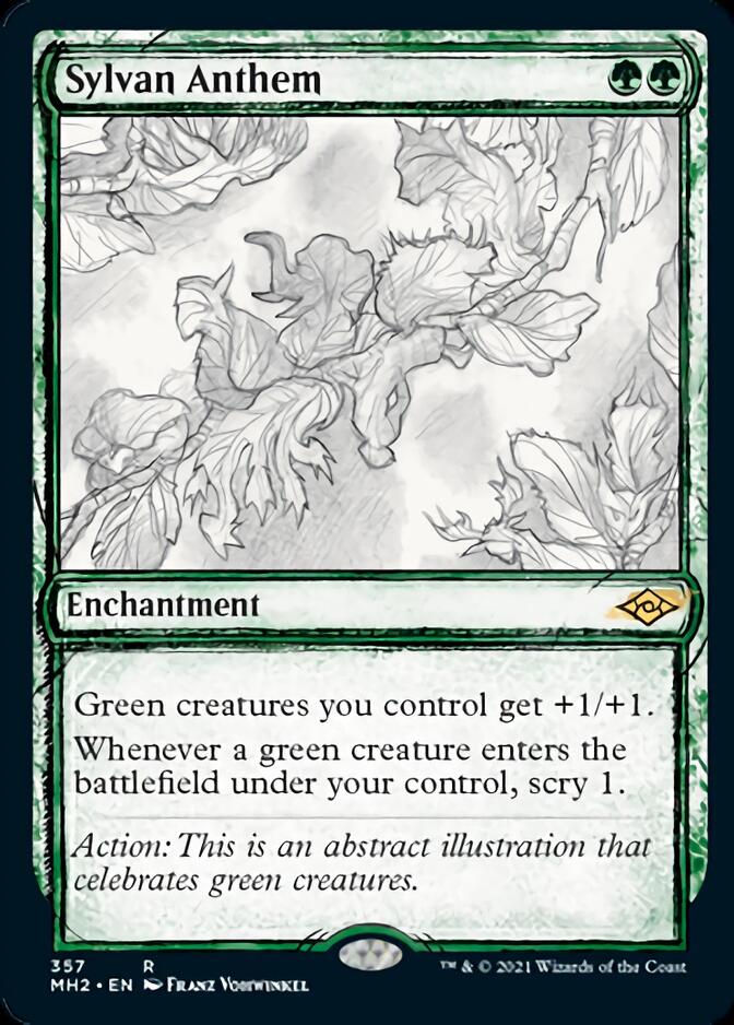 Sylvan Anthem (Sketch) [Modern Horizons 2] | Exor Games Truro