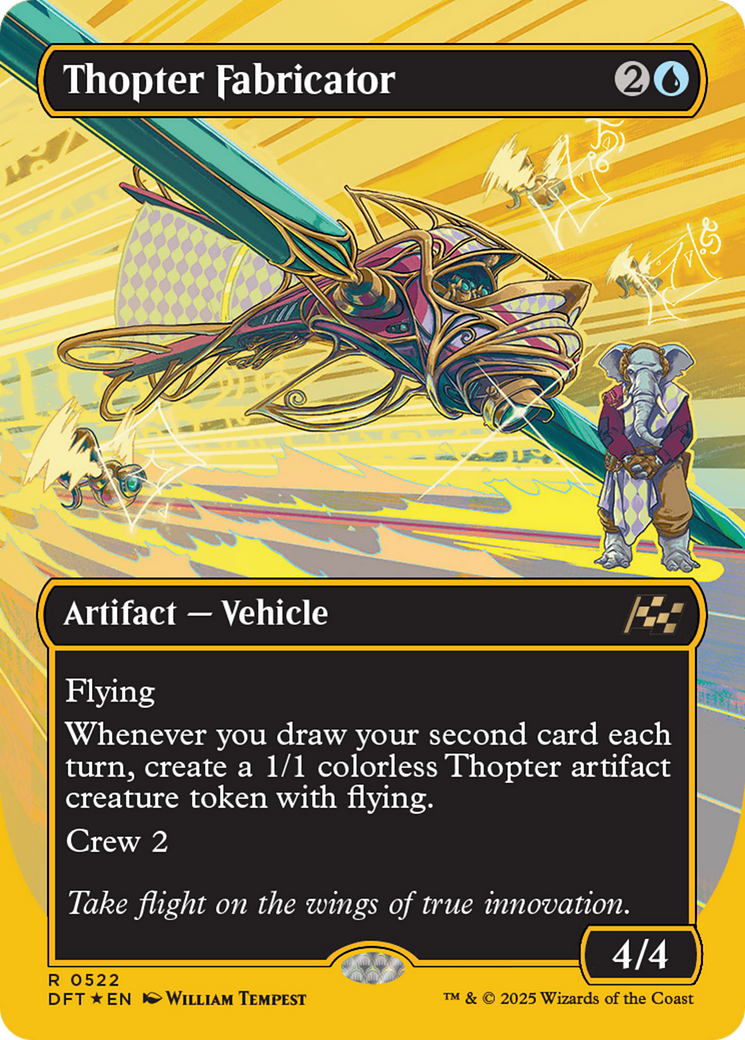 Thopter Fabricator (Borderless) (First-Place Foil) [Aetherdrift] | Exor Games Truro