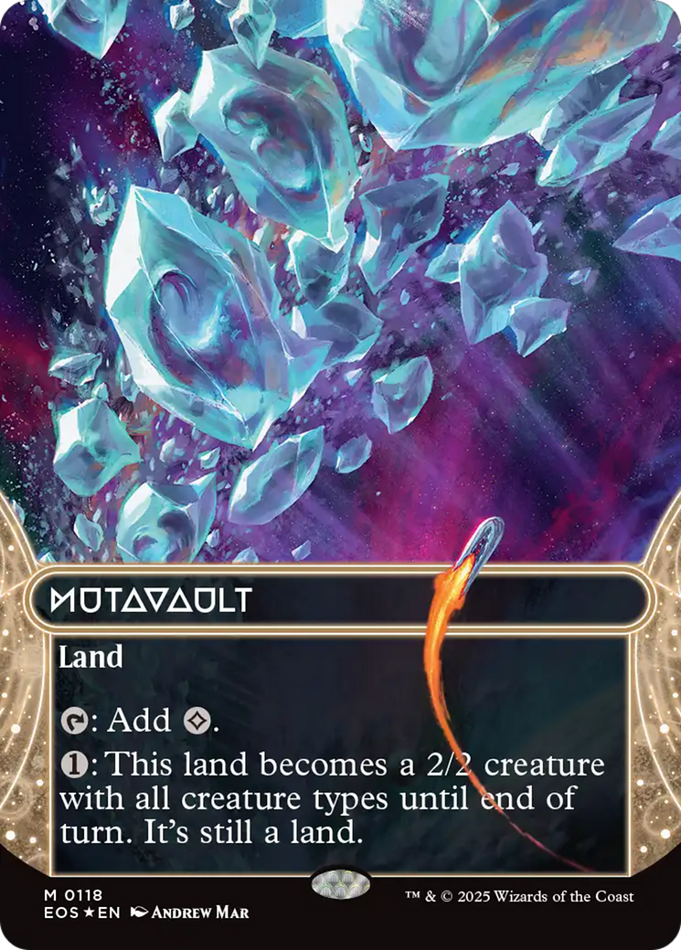 Mutavault (0118) (Borderless) (Galaxy Foil) [Edge of Eternities: Stellar Sights] | Exor Games Truro
