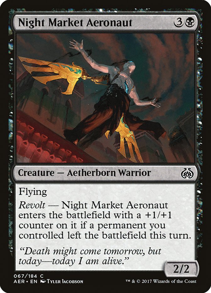 Night Market Aeronaut [Aether Revolt] | Exor Games Truro