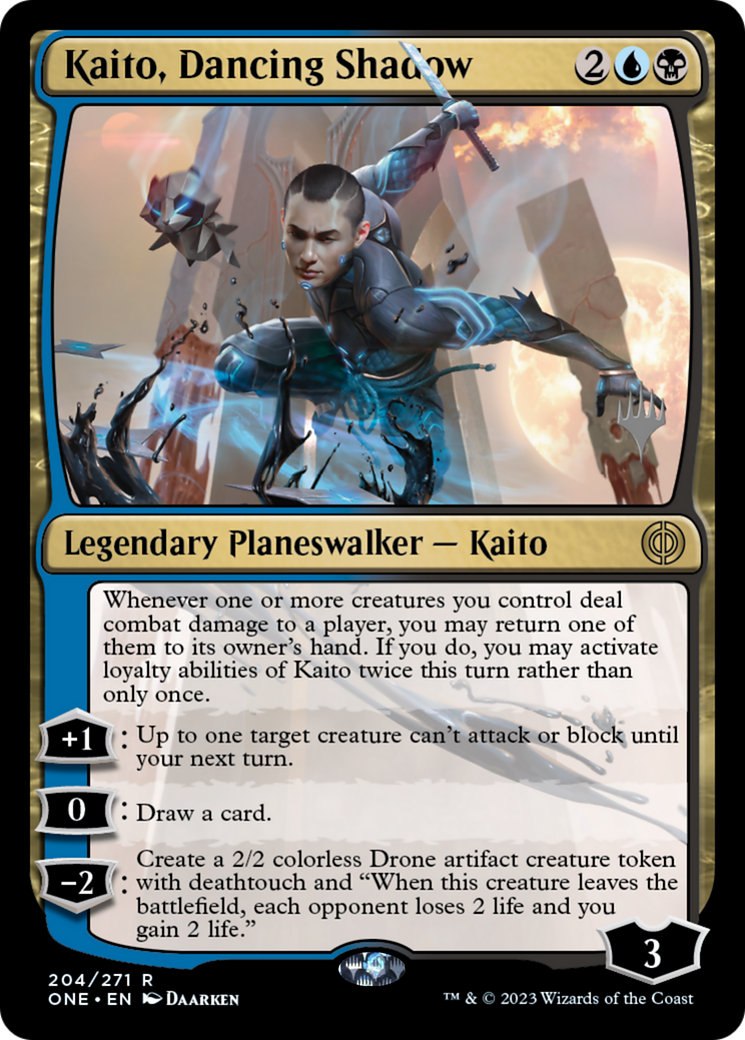 Kaito, Dancing Shadow (Promo Pack) [Phyrexia: All Will Be One Promos] | Exor Games Truro