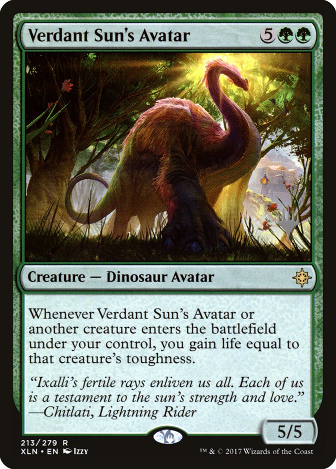 Verdant Sun's Avatar (Promo Pack) [Ixalan Promos] | Exor Games Truro