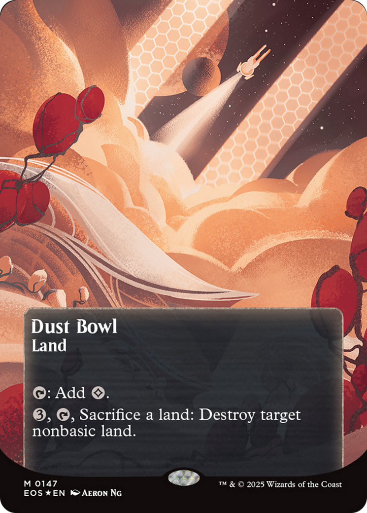 Dust Bowl (0057) (Borderless) (Galaxy Foil) [Edge of Eternities: Stellar Sights] | Exor Games Truro
