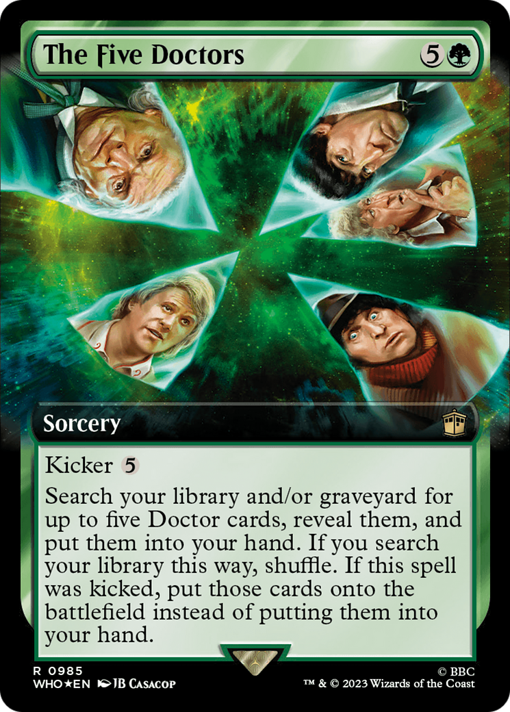 The Five Doctors (Extended Art) (Surge Foil) [Doctor Who] | Exor Games Truro