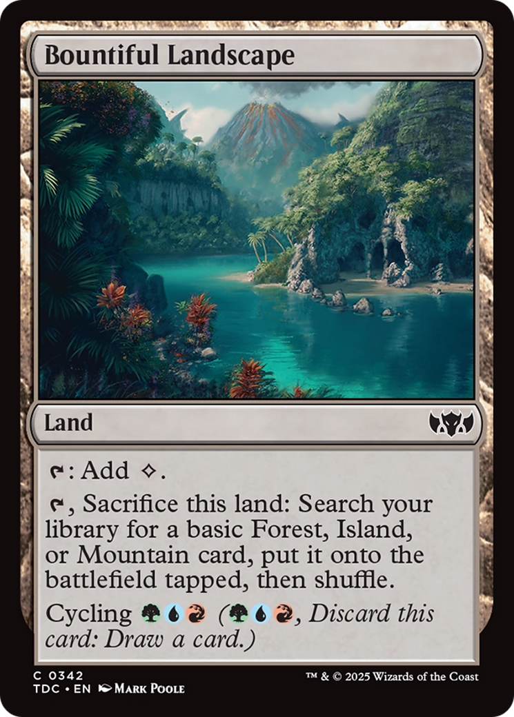 Bountiful Landscape [Tarkir: Dragonstorm Commander] | Exor Games Truro