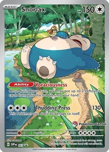 Snorlax (051) (Pokemon Center) [Scarlet & Violet: Black Star Promos] | Exor Games Truro