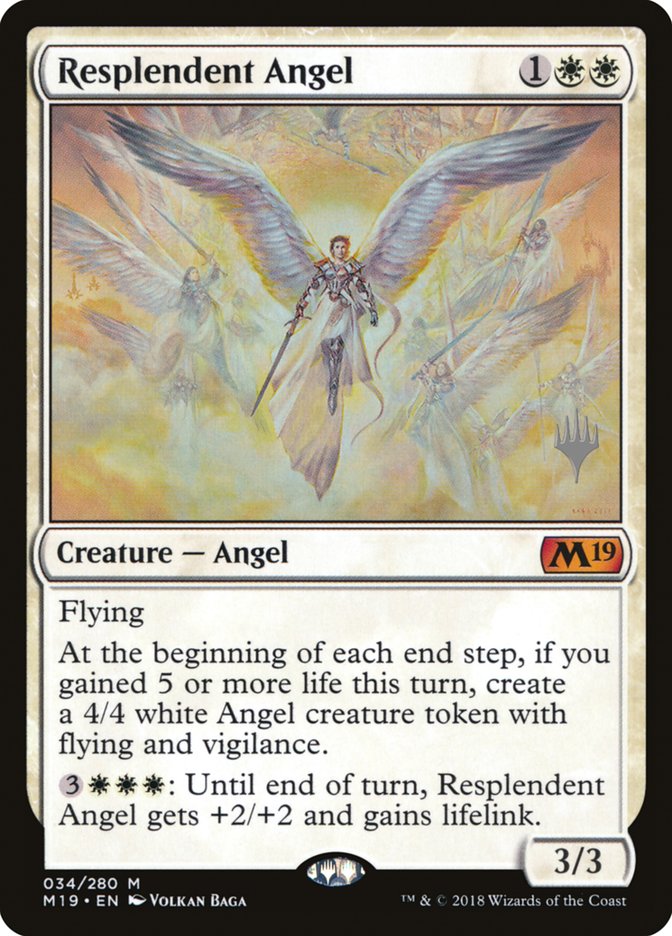 Resplendent Angel (Promo Pack) [Core Set 2019 Promos] | Exor Games Truro