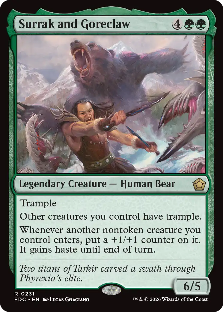 Surrak and Goreclaw [Foundations Commander] | Exor Games Truro