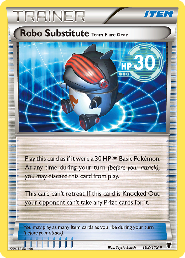 Robo Substitute Team Flare Gear (102/119) [XY: Phantom Forces] | Exor Games Truro
