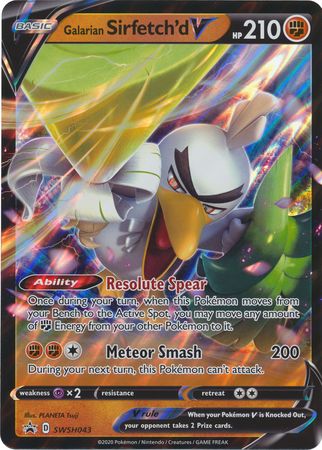 Galarian Sirfetch'd V (SWSH043) (Jumbo Card) [Sword & Shield: Black Star Promos] | Exor Games Truro