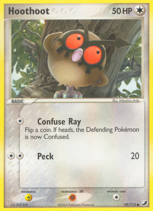 Hoothoot (59/115) [EX: Unseen Forces] | Exor Games Truro