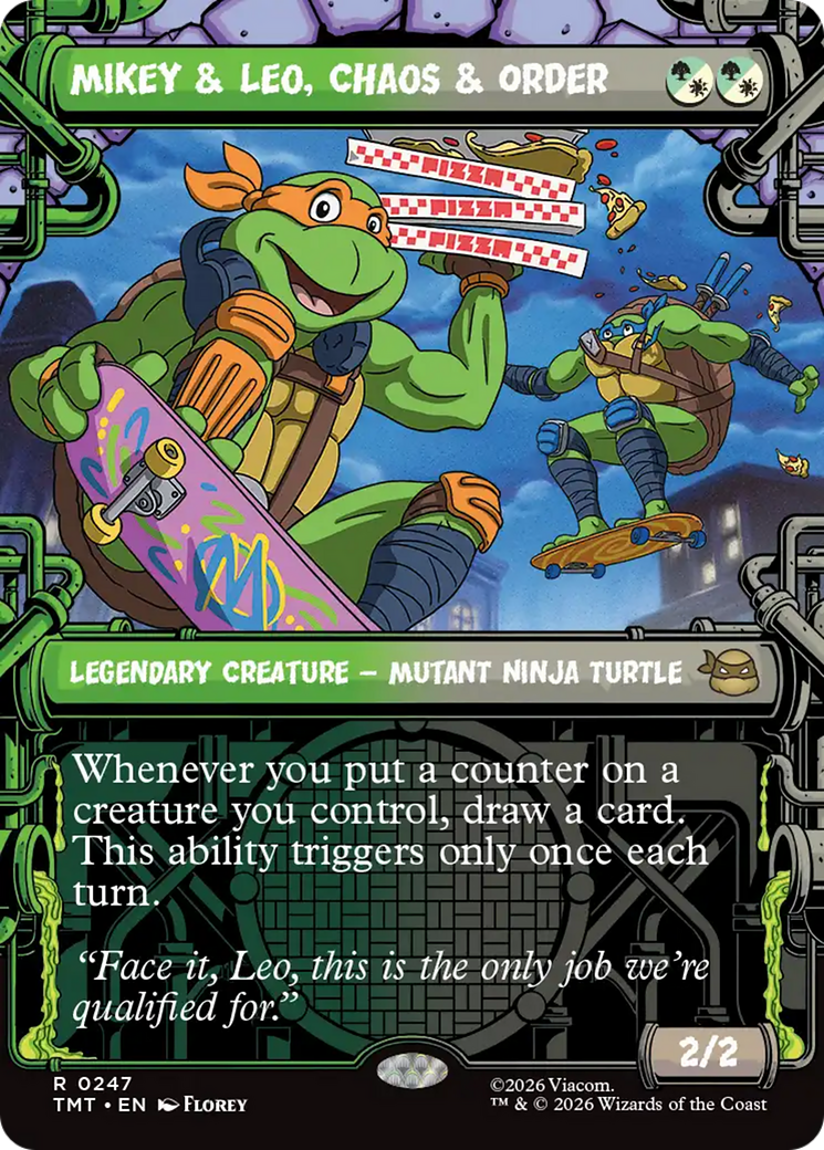 Mikey & Leo, Chaos & Order (Showcase) [Teenage Mutant Ninja Turtles] | Exor Games Truro