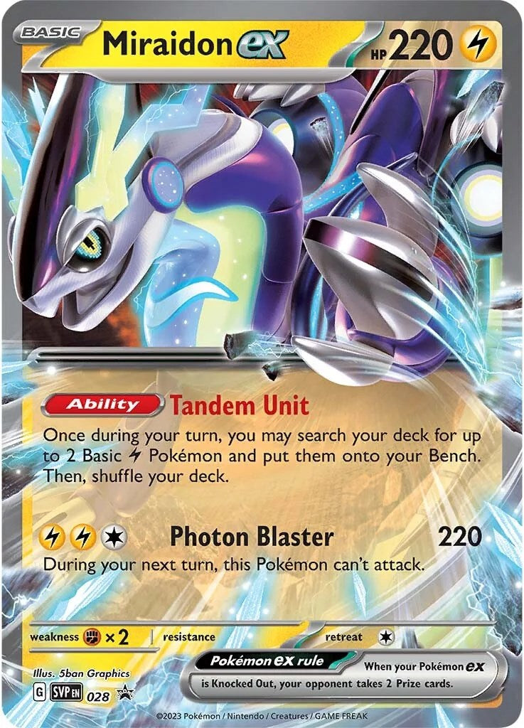 Miraidon ex (028) [Scarlet & Violet: Black Star Promos] | Exor Games Truro