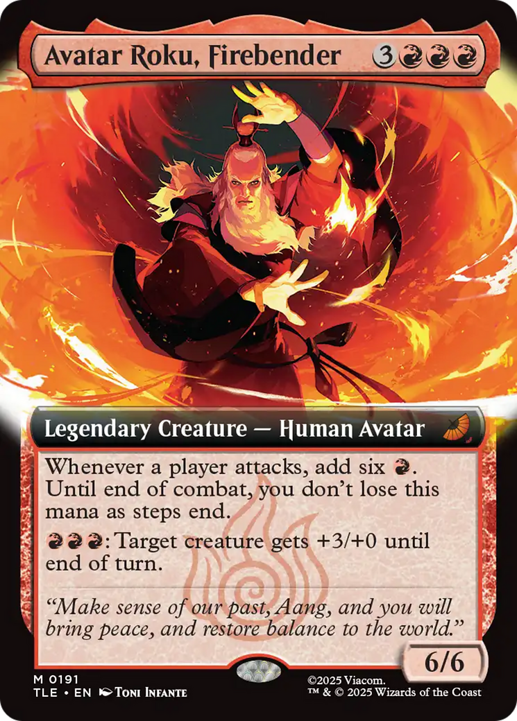 Avatar Roku, Firebender (Extended Art) [Avatar: The Last Airbender: Eternal-Legal] | Exor Games Truro
