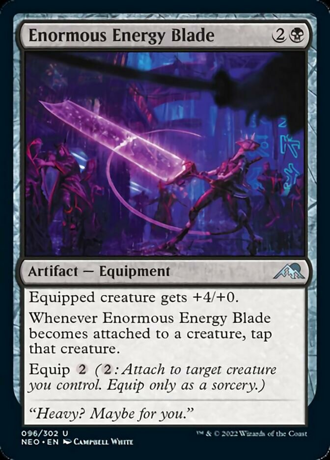 Enormous Energy Blade [Kamigawa: Neon Dynasty] | Exor Games Truro