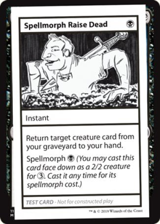 Spellmorph Raise Dead (2021 Edition) [Mystery Booster Playtest Cards] | Exor Games Truro