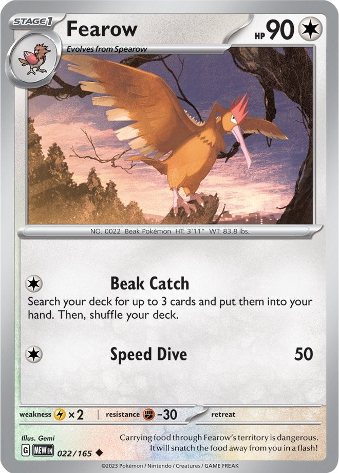 Fearow (022/165) [Scarlet & Violet: 151] | Exor Games Truro