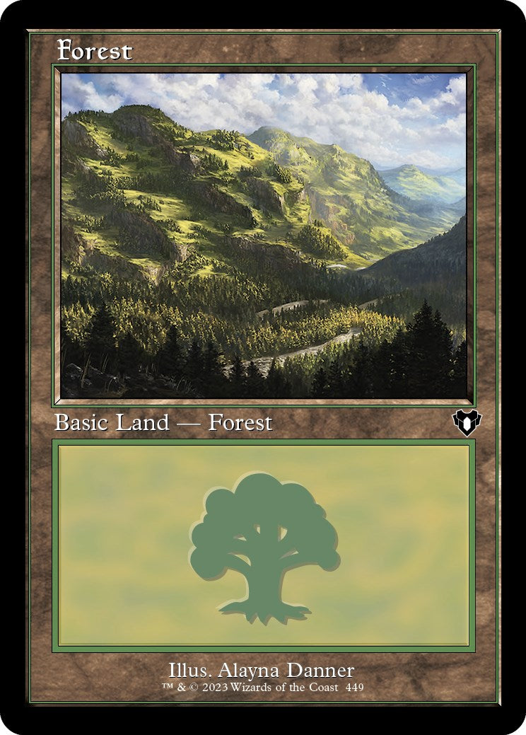 Forest (449) (Retro) [Commander Masters] | Exor Games Truro