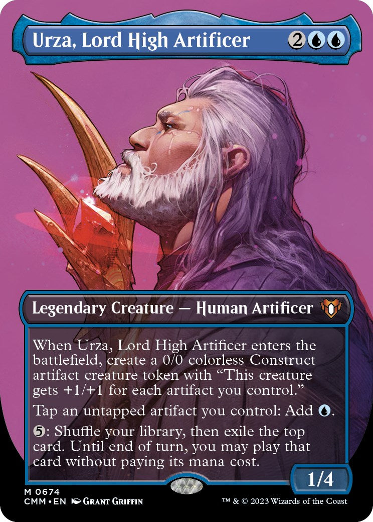 Urza, Lord High Artificer (Borderless Profile) [Commander Masters] | Exor Games Truro