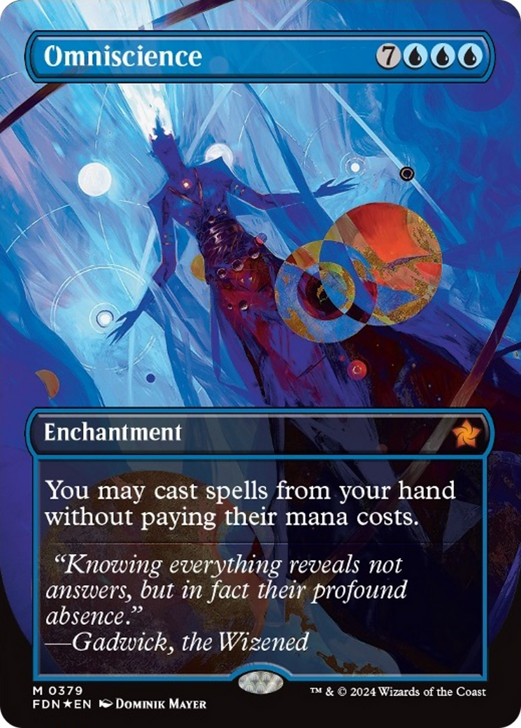 Omniscience (Borderless Mana Foil) [Foundations] | Exor Games Truro