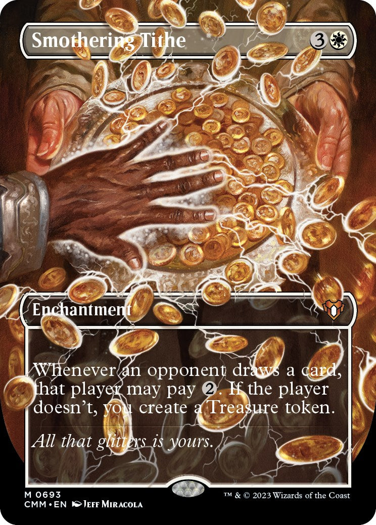 Smothering Tithe (Borderless Alternate Art) [Commander Masters] | Exor Games Truro