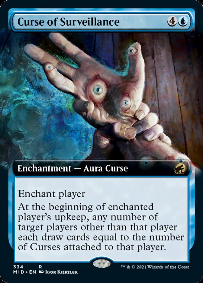 Curse of Surveillance (Extended Art) [Innistrad: Midnight Hunt] | Exor Games Truro