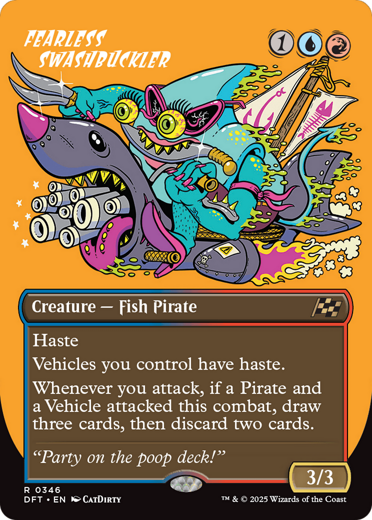 Fearless Swashbuckler (Borderless) [Aetherdrift] | Exor Games Truro