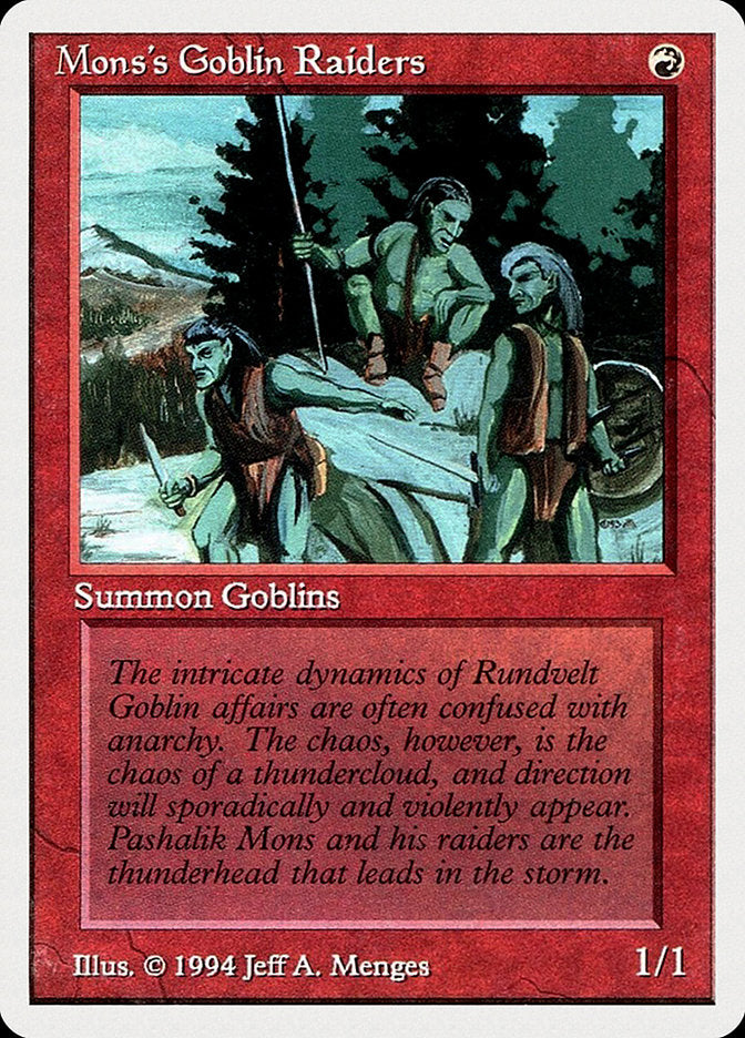 Mons's Goblin Raiders [Summer Magic / Edgar] | Exor Games Truro