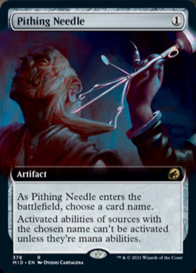 Pithing Needle (Extended Art) [Innistrad: Midnight Hunt] | Exor Games Truro