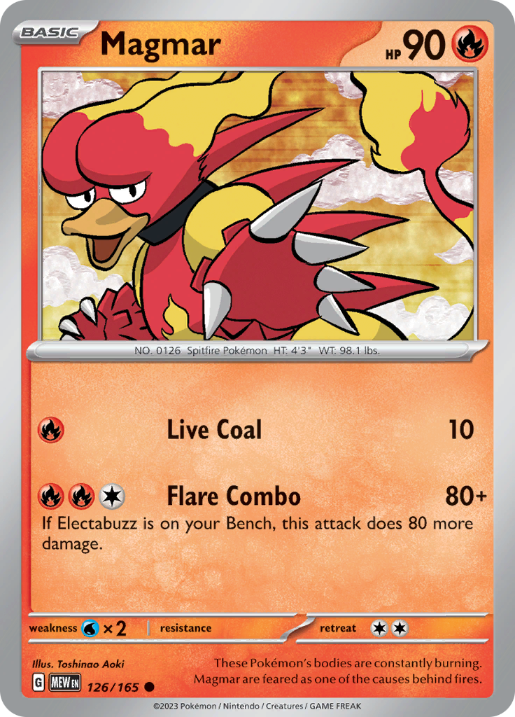 Magmar (126/165) [Scarlet & Violet: 151] | Exor Games Truro